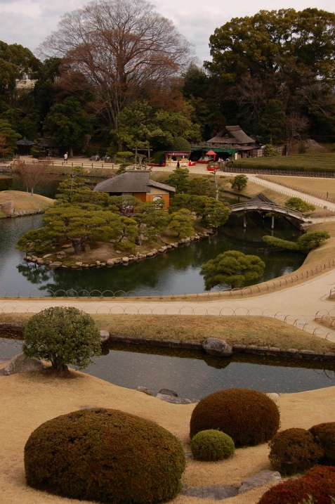 Ландшафтный дизайн японского парка Кераку-эн. Фото