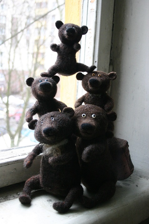 Игрушки из войлока Катерины Козуненко. Фото