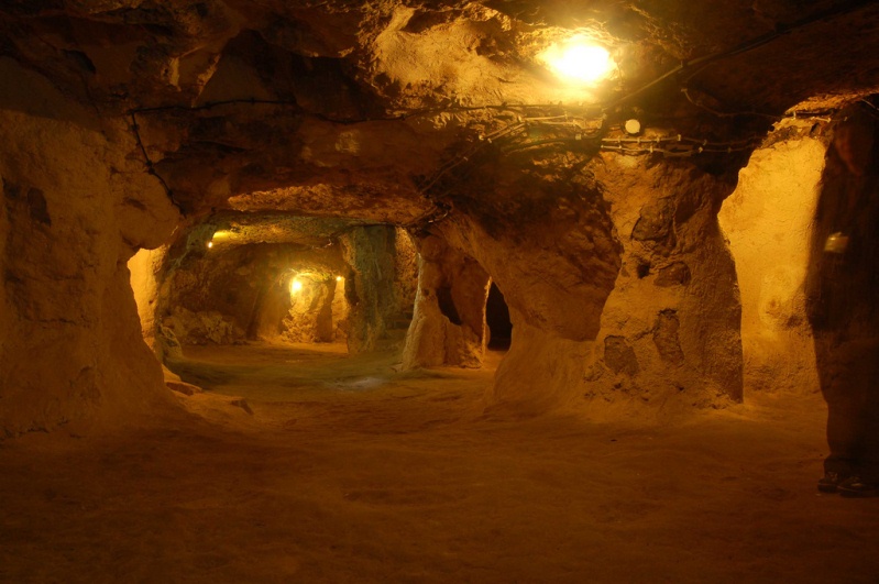 Подземные лабиринты Деринкую в Каппадокии. Турция. Фото
