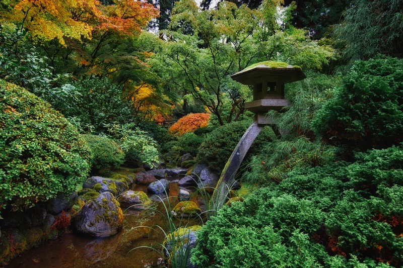 Красивые фото японского сада в Портленде, Орегон