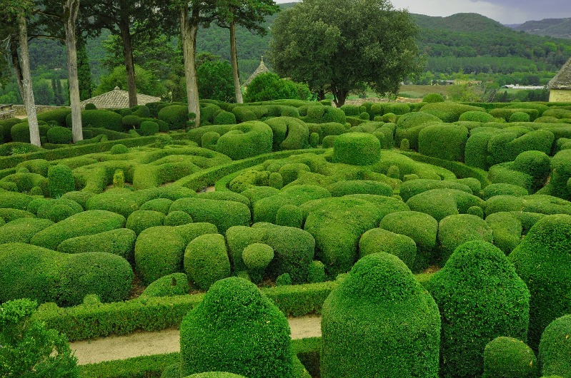 Висячие сады замка Маркизъяк (Франция). Фото