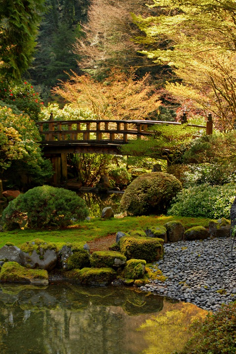 Красивые фото японского сада в Портлэнде, Орегон
