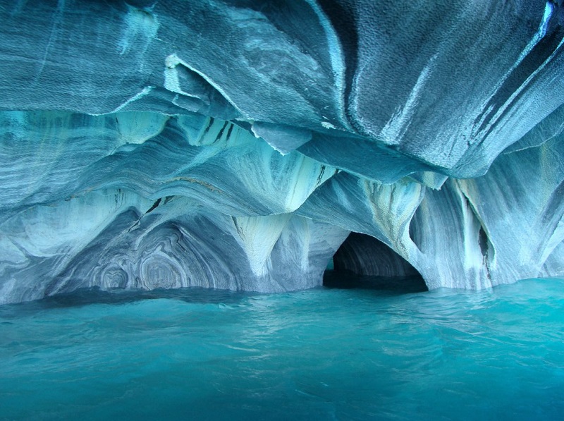 Мраморные пещеры в Чили. Фото