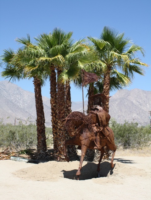 Скульптура Жана Батиста де Анза. Пустыня Анза Боррего. Фото