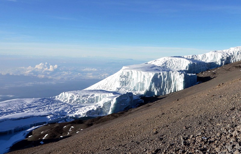 Ледники на Килиманджаро. Фото