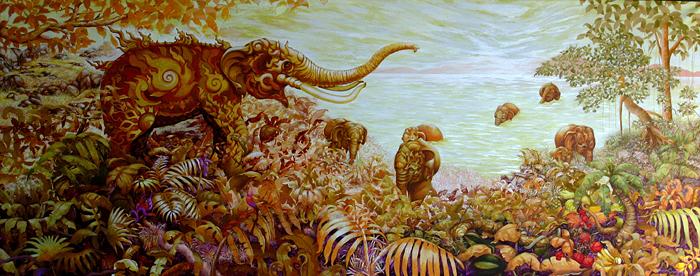 Kris Surajaroenjai - Добро пожаловать в слоновий Рай. Картина