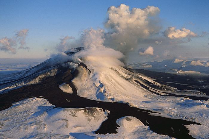 Вулкан Гекла зимой. Фото