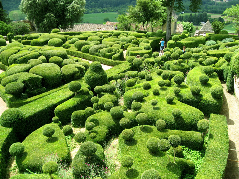Висячие сады замка Маркизъяк (Франция). Фото