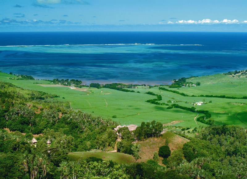 Красоты острова Маврикий. Вид с горы. Фото