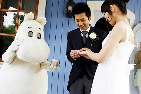 Японская свадьба в Стране муми-троллей. Фото / Moomin World. Photo