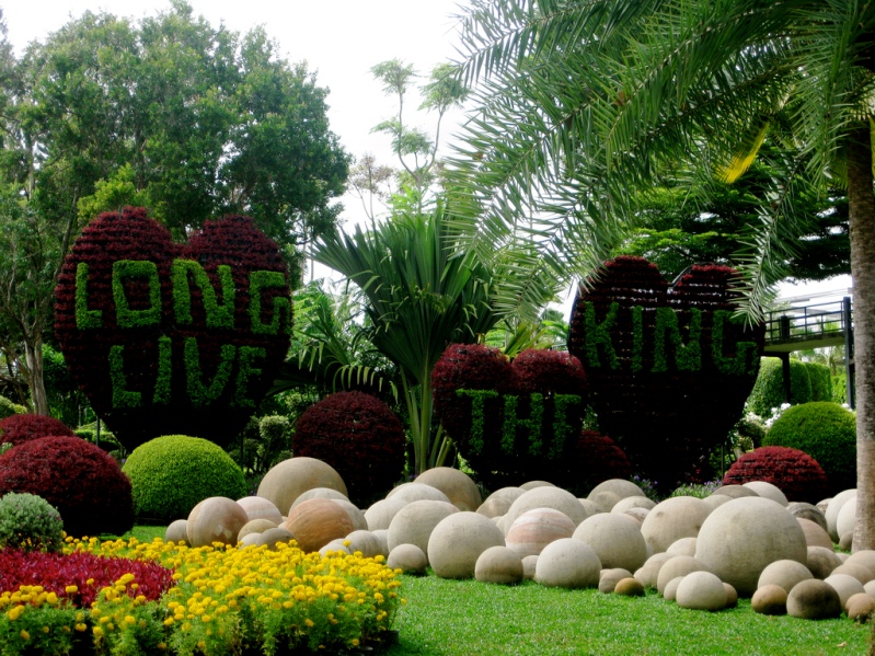 Сад сердец в Парке Нонг Нуч в Таиланде. Фото