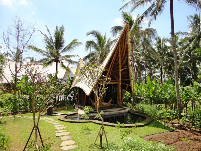 Бамбуковый эко-комплекс Green Village на острове Бали, Индонезия. Фото