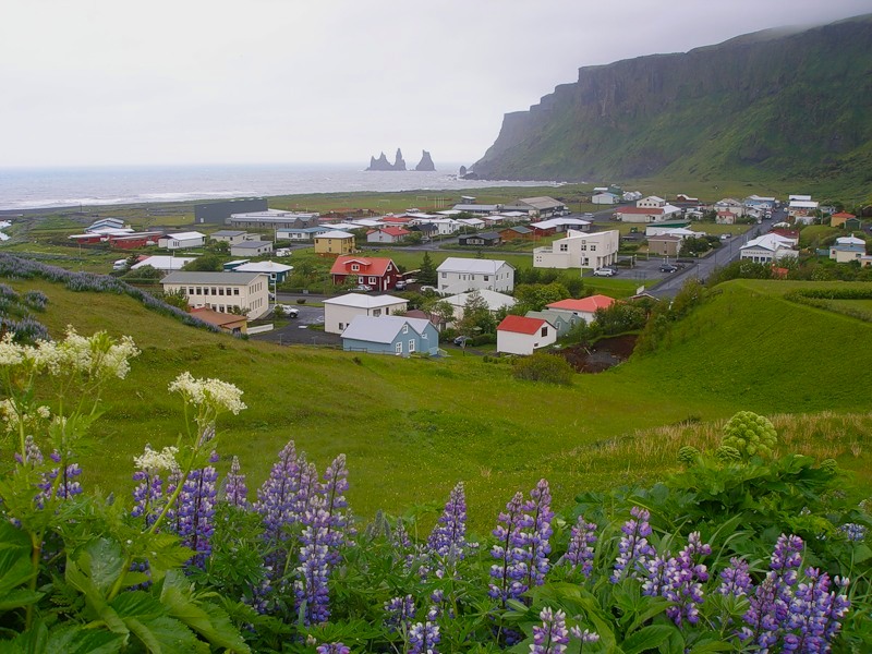 Деревня Вик на юге Исландии. Фото