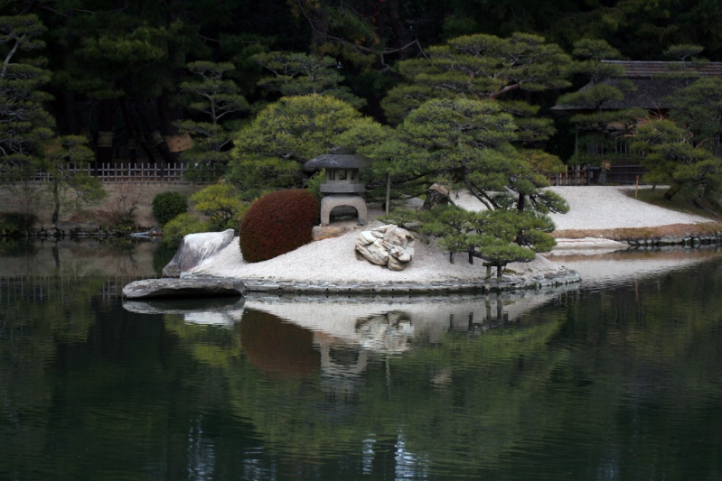 Ландшафтный дизайн японского парка Кераку-эн. Фото