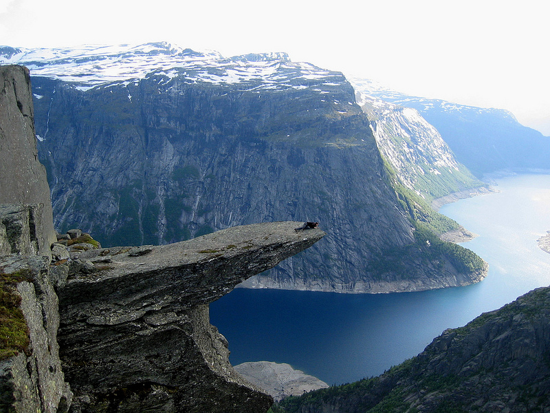  Скала Язык Тролля (Норвегия). Фото / Trolltunga. Photo