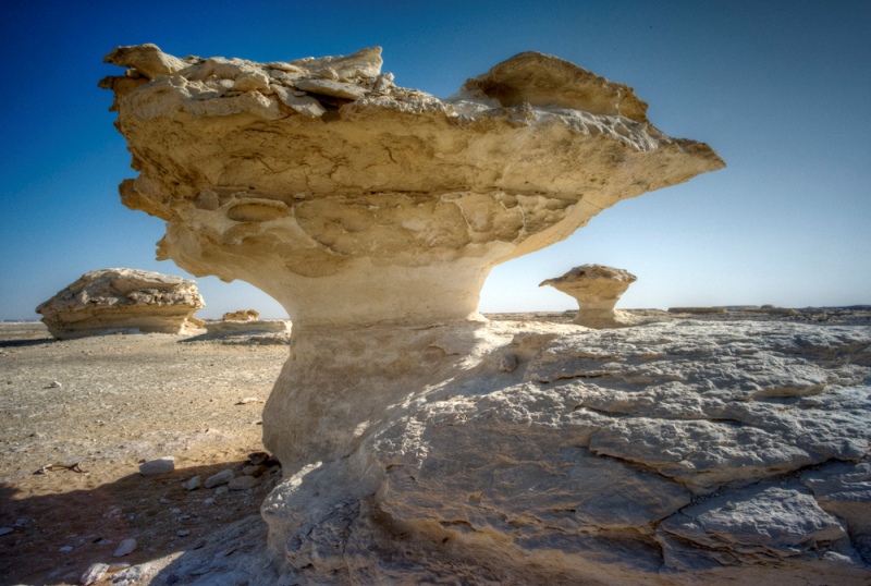 Белая пустыня в Египте. Фото причудливых камней