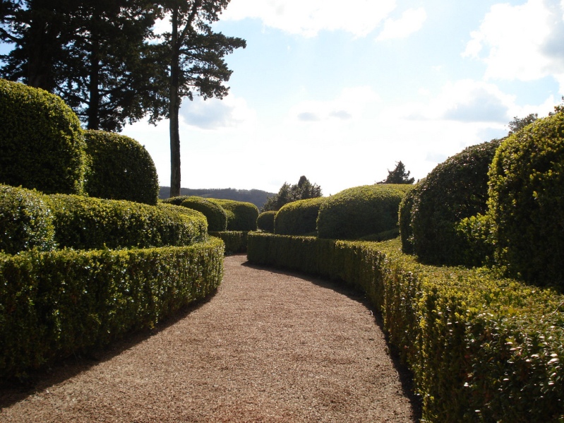 Висячие сады замка Маркизъяк в Везаке (провинция Аквитания). Фото