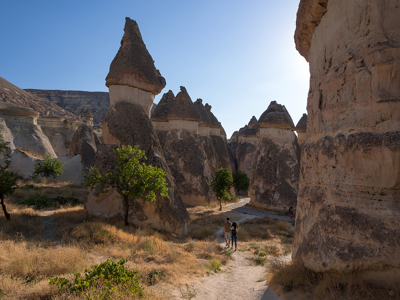 Скалы Долины Пашабаг в Каппадокии. Турция. Фото
