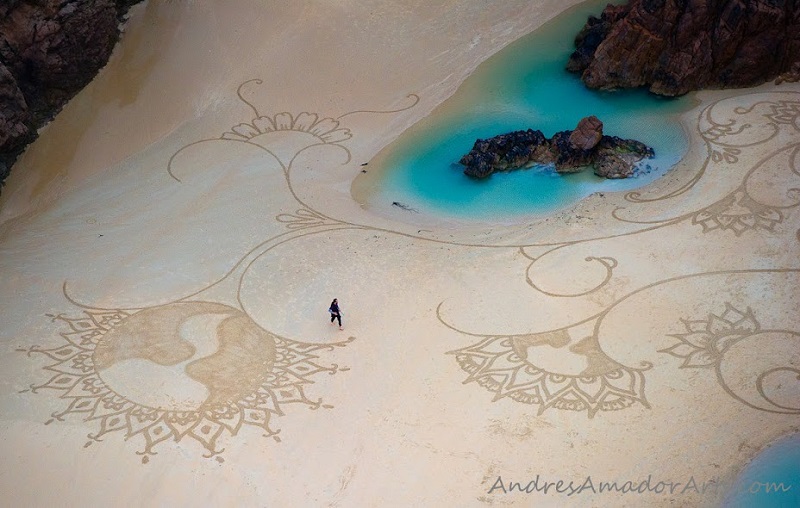 Песчаные картины от Андреса Амадора
