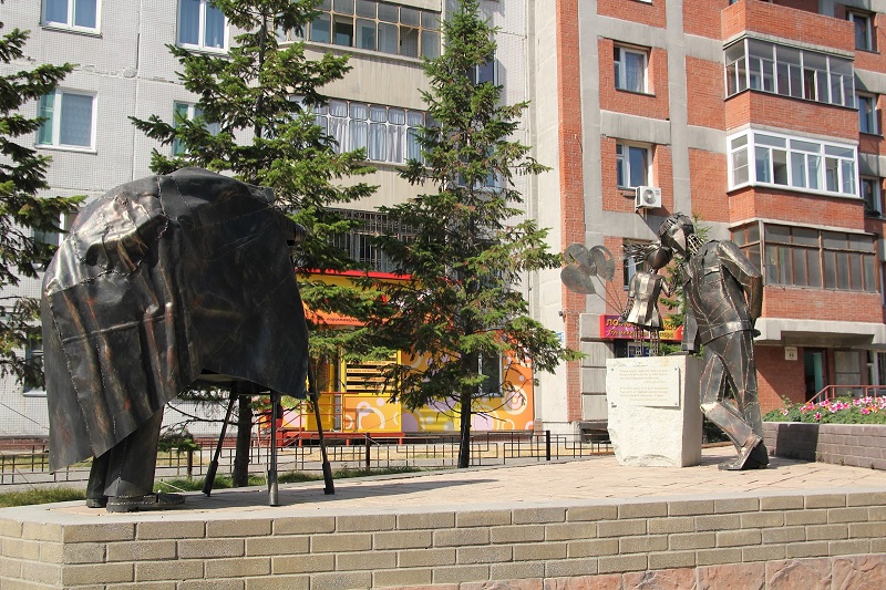 Скульптура Фото на память в Новосибирске. Фото