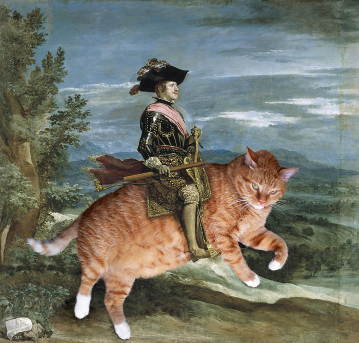 Филипп IV верхом на коте