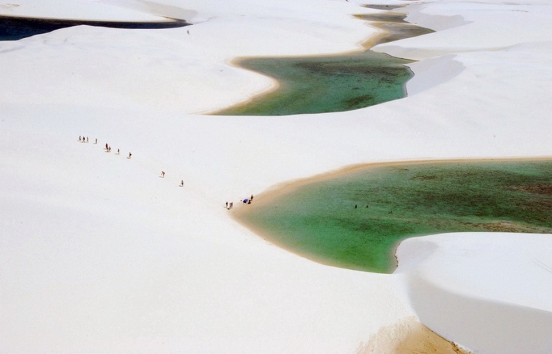 Пустыня Ленсойс Мараньенсес в Бразилии. Фото