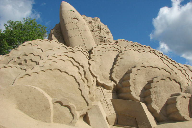 скульптура из песка, Лаппеенранта, Финляндия. фото 