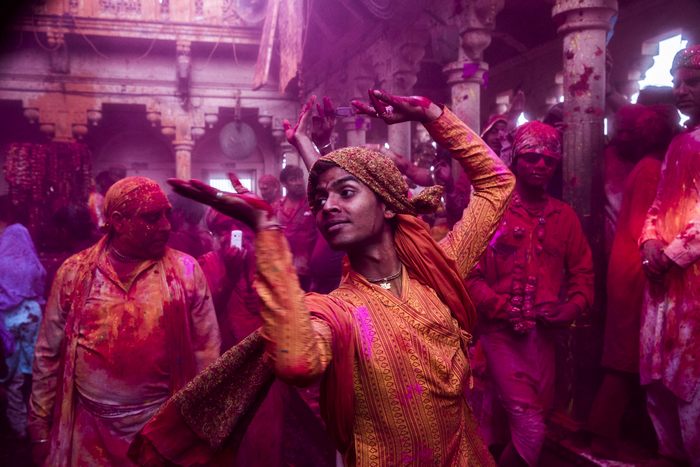 Hindus Celebrate Holi In India