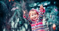 Волшебная зима: дети и животные в лесу (20 фото Елены Карнеевой)