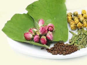 Чай с листьями лотоса